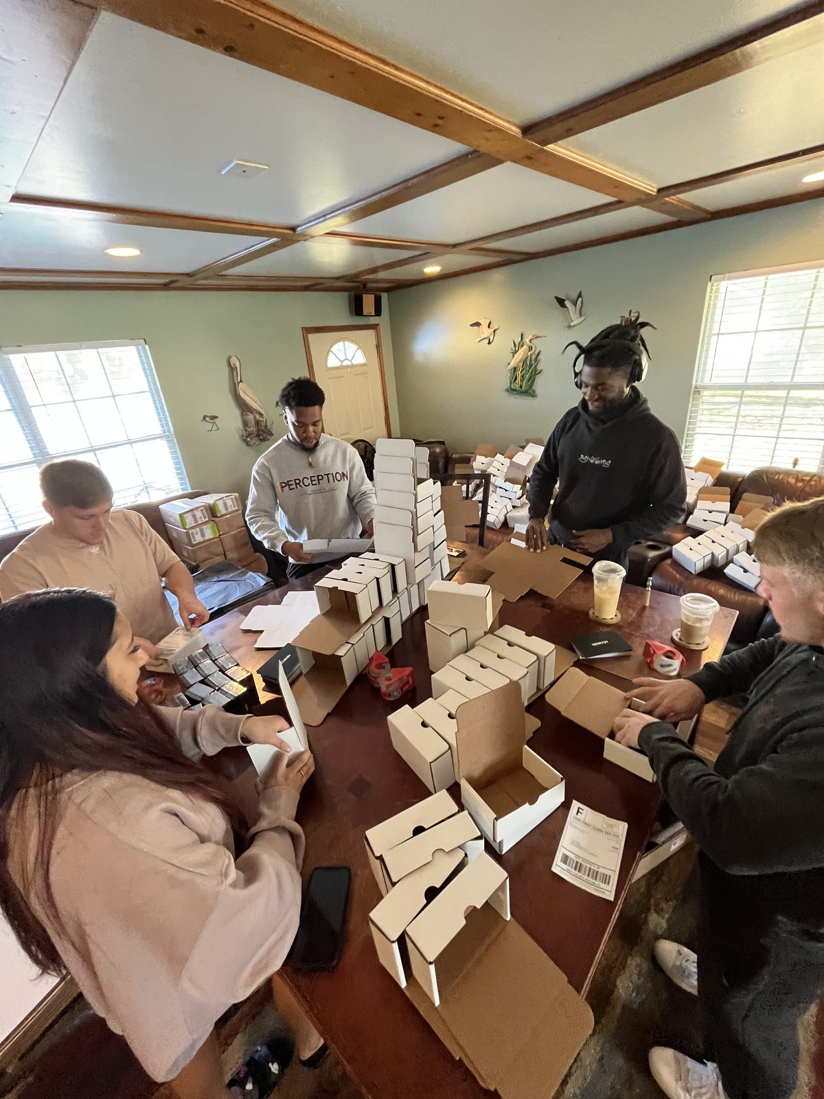 The team packing the first run of How Deep Will You Go