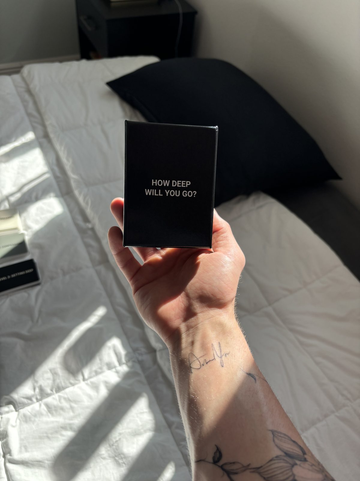 The How Deep Will You Go game held in hand