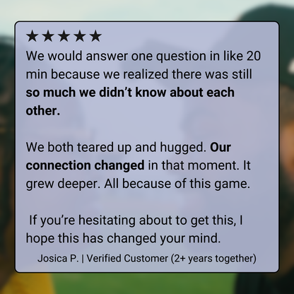 For Lovers - longterm couples grow closer