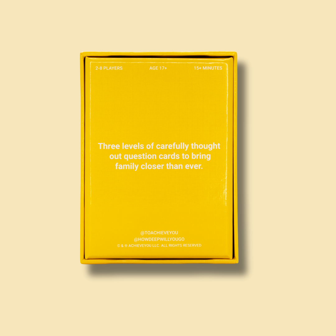 HOW DEEP WILL YOU GO? For Families